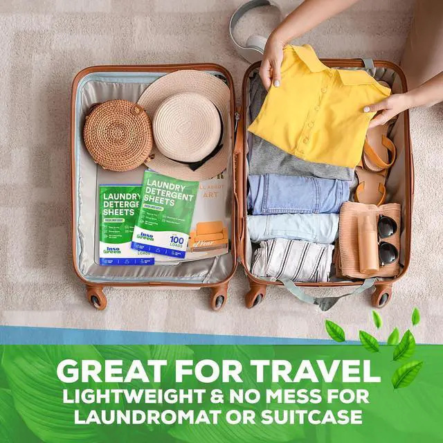 Alt view image 5 of 7 - Eco Washer Sheets Detergent - 100 Loads, Zero Plastic Jugs, No Mess & Space-Saving Laundry Strips - Travel Laundry Detergent - 50 Sheets