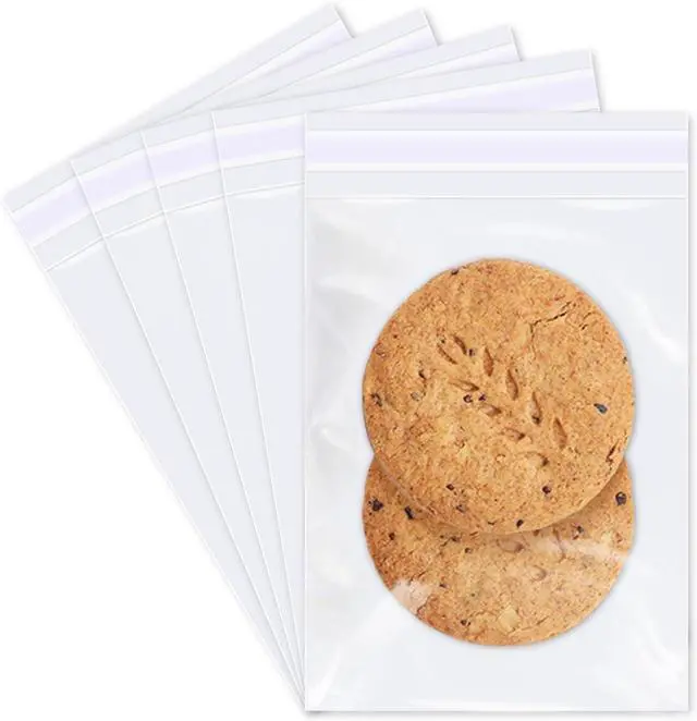 Main image of iMailer - 100 Pcs - 3" x 5" Clear Small Cellophane Bags - Self Sealing Cello Plastic Bags for Bakery, Cookies, Photo, Jewelry, Party Favors