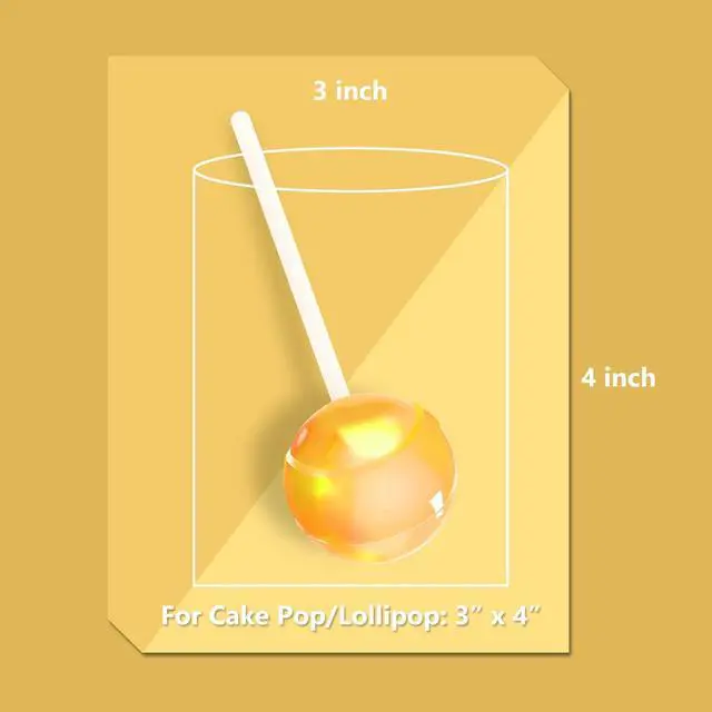 Alt view image 2 of 6 - 50Pcs Cellophane Bags, Cello Cellophane Treat Bags 3x4 Plastic Gift Bags for Packaging Cookies, Pretzel Rod, Sandwich, Candy, Chocolate, Clear Party Favor Bags with Ties