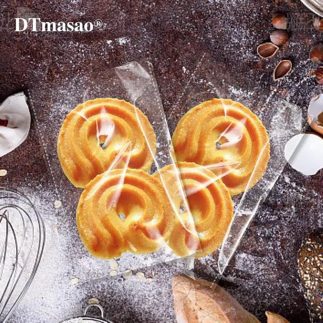 Alt view image 5 of 7 - DTmasao 3x5 Inches 100 Pcs Self Sealing Cellophane Bags Clear Cookie Bags Resealable Cellophane Bag for Packaging Cookies,Gifts,Favors, Products,Candy