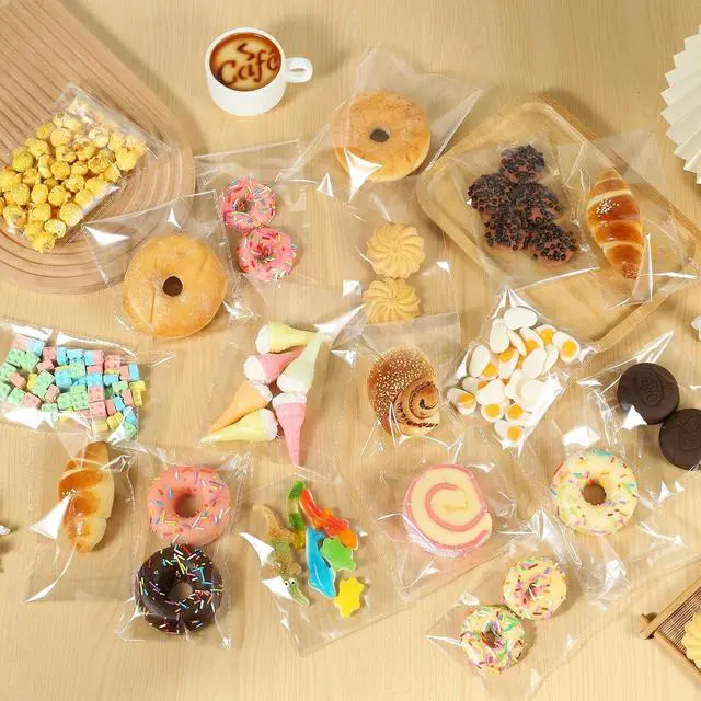 Alt view image 4 of 7 - Thick Self Sealing Clear Cellophane Bags Self Adhesive 5x7 Inches Cookie Bags Resealable Cello bags for Packaging Cookies Party Favor 100PCS-3.2Mil