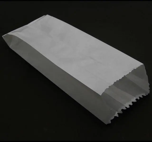 Main image of Butter Paper Covers Glassine Paper Pouches Bags (50 PCs) 8.3x3.5x1.75 Inch Gussetted White Food Grade Storage Oil & Grease Resistant