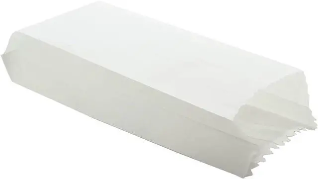 Alt view image 3 of 5 - Butter Paper Covers Glassine Paper Pouches Bags (50 PCs) 8.3x3.5x1.75 Inch Gussetted White Food Grade Storage Oil & Grease Resistant