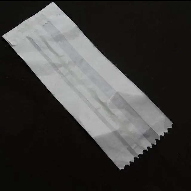 Alt view image 2 of 5 - Butter Paper Covers Glassine Paper Pouches Bags (50 PCs) 8.3x3.5x1.75 Inch Gussetted White Food Grade Storage Oil & Grease Resistant