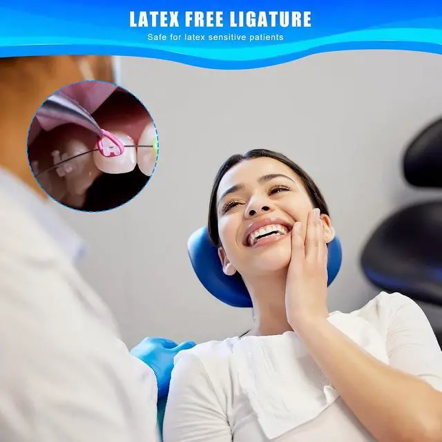 Alt view image 7 of 7 - TTKBHHQ-1040pcs Orthodontic Ligature Ties Multi-Color Orthodontic Elastomeric O-Rings Braces Rubber Bands,26 O-ring ligatures per unit (Mixed Colors)
