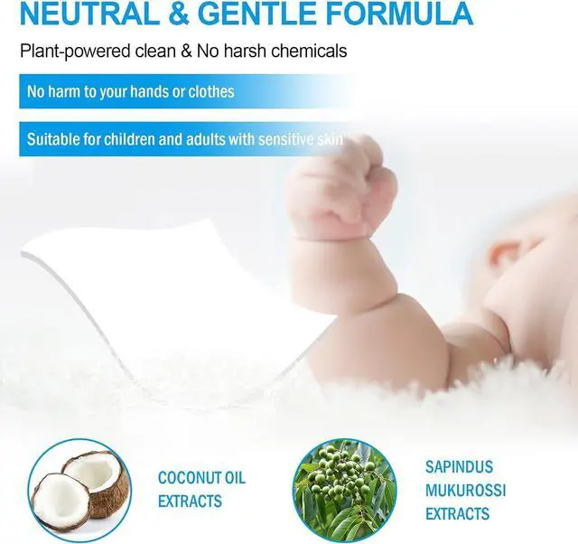 Alt view image 3 of 6 - Binbata Laundry Detergent Sheets Up to 128 Loads, Plastic Free Eco-Friendly