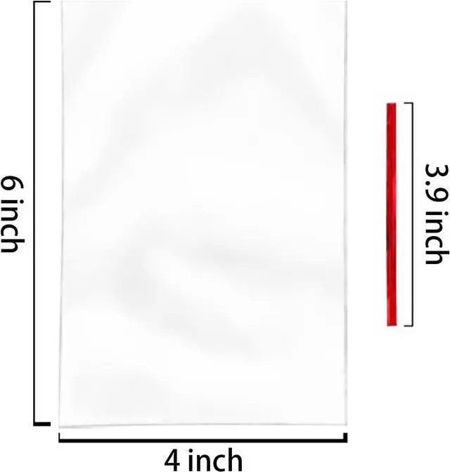 Alt view image 2 of 4 - 50Pcs Cellophane Bags, Cello Cellophane Treat Bags 4x6 Plastic Gift Bags for Packaging Cookies, Pretzel Rod, Sandwich, Candy, Chocolate, Clear Party Favor Bags with Ties