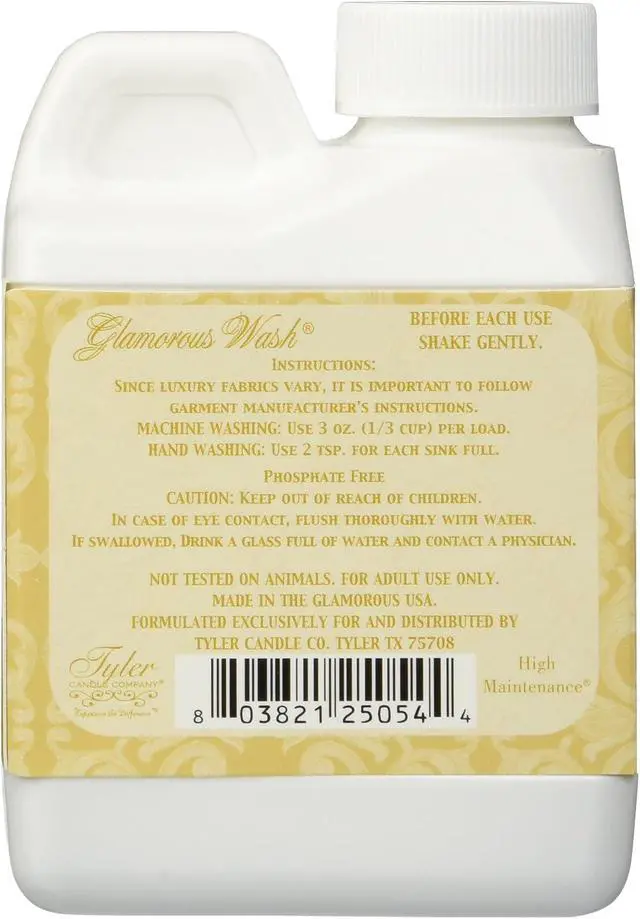 Alt view image 2 of 2 - Tyler Glamorous Wash High Maintenance 4oz Fine Laundry Detergent