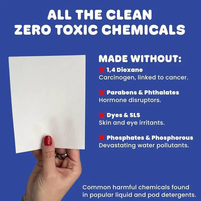 Alt view image 3 of 7 - Laundry Detergent Sheets | 3 Stain-Fighting Enzymes | Baby Safe