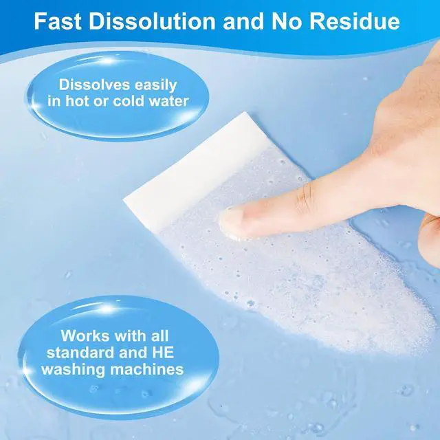 Alt view image 4 of 7 - Laundry Detergent Sheets - 200 Loads Fresh Linen Scent Washing Strips, Compact Lightweight Liquidless Eco-Friendly Hypoallergenic Portable Soap for Save Space and Travel