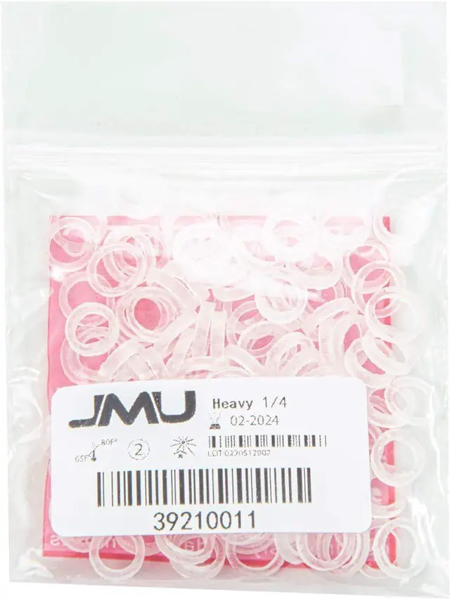 Alt view image 6 of 6 - JMU Orthodontic Elastics 1/4 Heavy, 100 Pack Dental Rubber Bands Latex Free