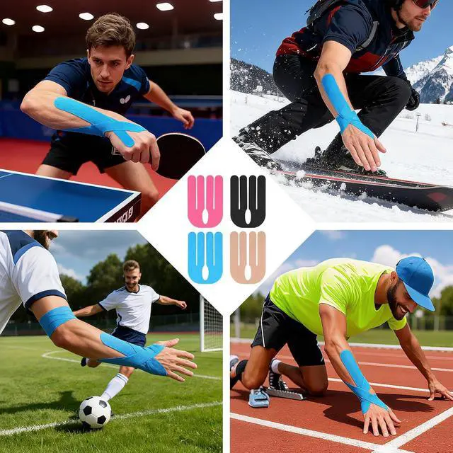 Alt view image 5 of 6 - 12 Pcs Precut Kinesiology Tape for Wrist, Athletic Support