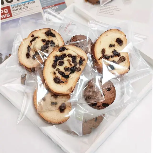 Alt view image 4 of 6 - Lhocm Clear Self Sealing Cookie Bags, 4x6 Inch 100 Pack Resealable Cellophane Bags for Treats and Gifts