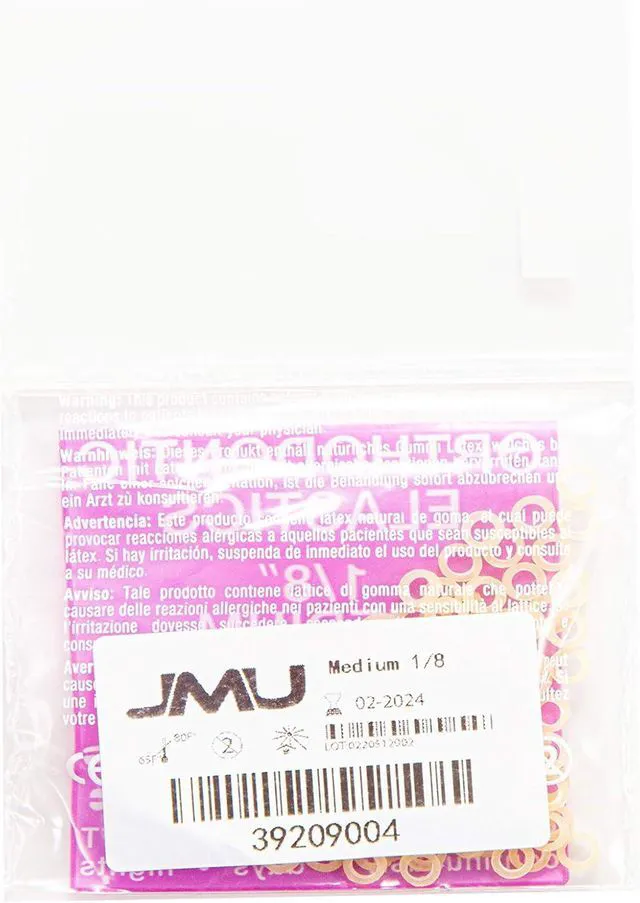 Alt view image 7 of 7 - JMU Orthodontic Elastics 1/8 Medium, 100 Pack Intraoral Dental Rubber Bands
