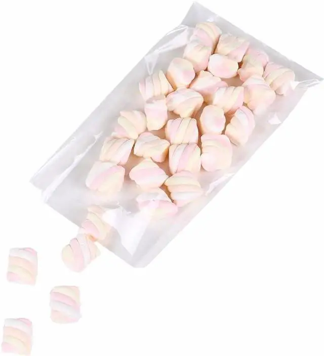 Alt view image 2 of 6 - Brandon Super Clear Flat Cello Cellophane Treat Bags 5 Inch X 7 Inch Dessert 4Mil Give Metallic Twist Ties