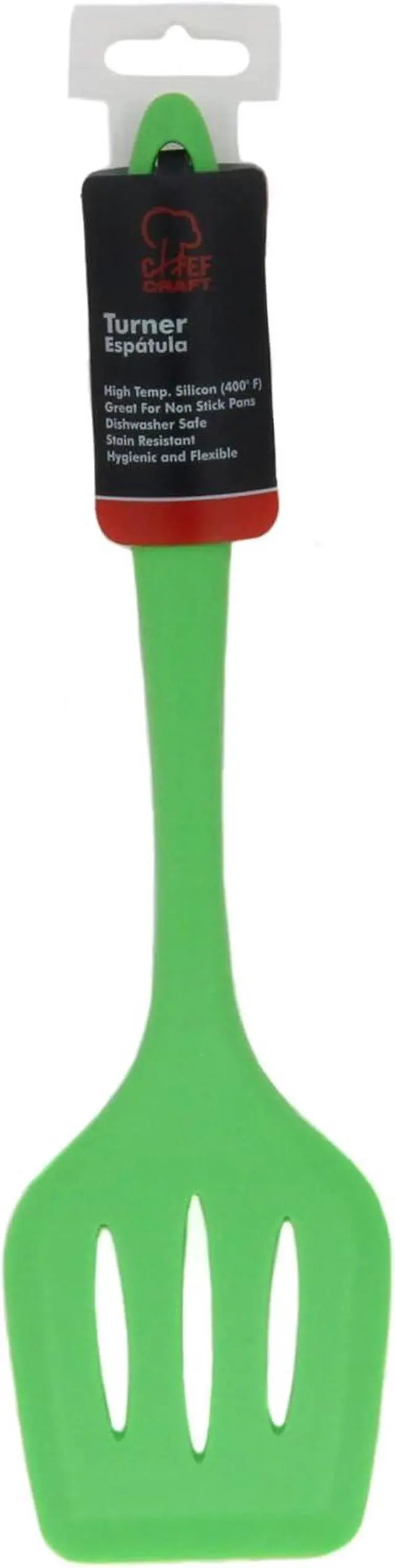 Alt view image 2 of 7 - Chef Craft Premium Silicone Spatula/Turner, 11.75 inch, Green