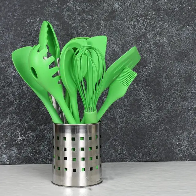Alt view image 3 of 7 - Chef Craft Premium Silicone Spatula/Turner, 11.75 inch, Green