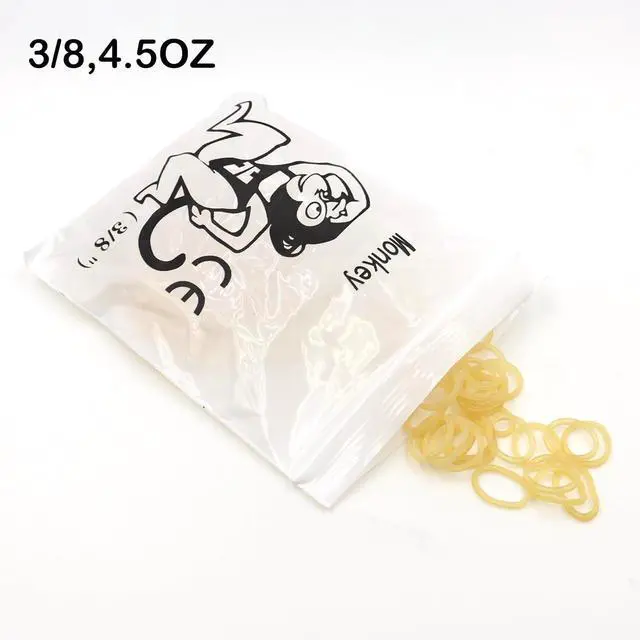 Alt view image 2 of 3 - 10 Packs 1000Pcs Clear Elastics Dental Orthodontic Rubber Bands Ligature Ties Traction Ring (3-8, 4.5OZ)