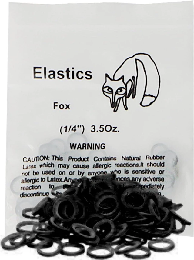 Main image of LA MIERE Non latex 100P Black Orthodontic Elastics Dental Rubber Bands Intraoral Black Elastic Bands (Light, 3.5 Oz, 1/4" (6.4mm))
