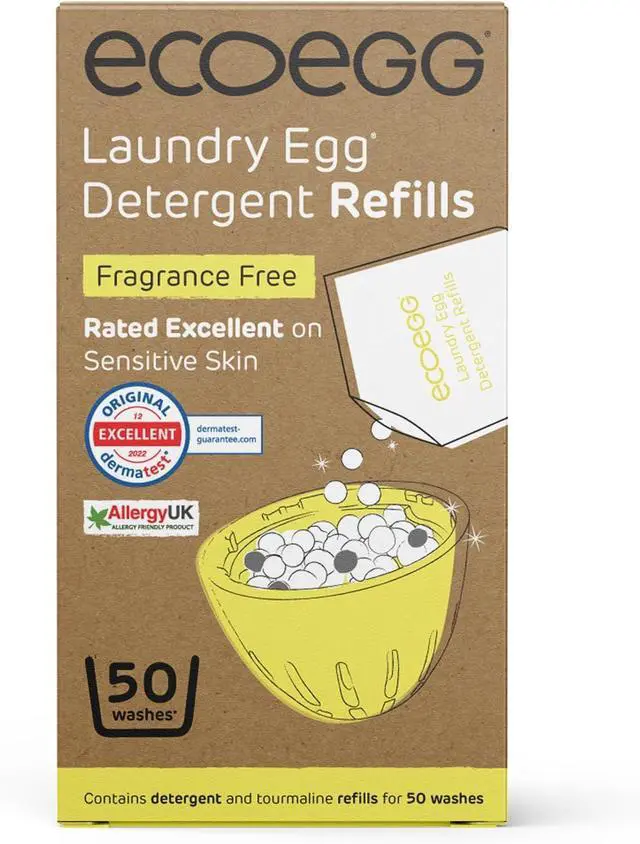 Main image of ecoegg Laundry Egg Refill Fragrance Free, 50 Loads