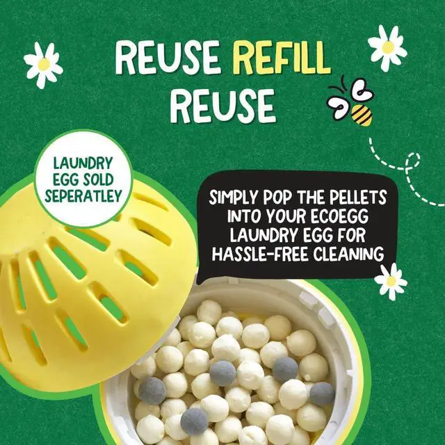 Alt view image 3 of 6 - ecoegg Laundry Egg Refill Fragrance Free, 50 Loads