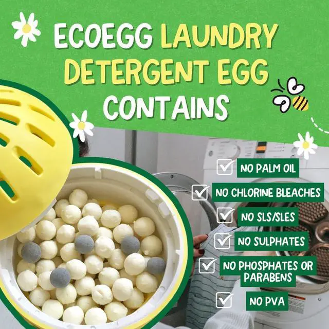 Alt view image 5 of 6 - ecoegg Laundry Egg Refill Fragrance Free, 50 Loads
