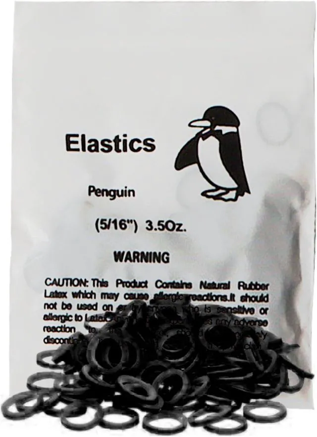 Main image of LA MIERE Non latex 100P Black Orthodontic Elastics Dental Rubber Bands Intraoral Black Elastic Bands (Light, 3.5 Oz, 5/16" (8mm))