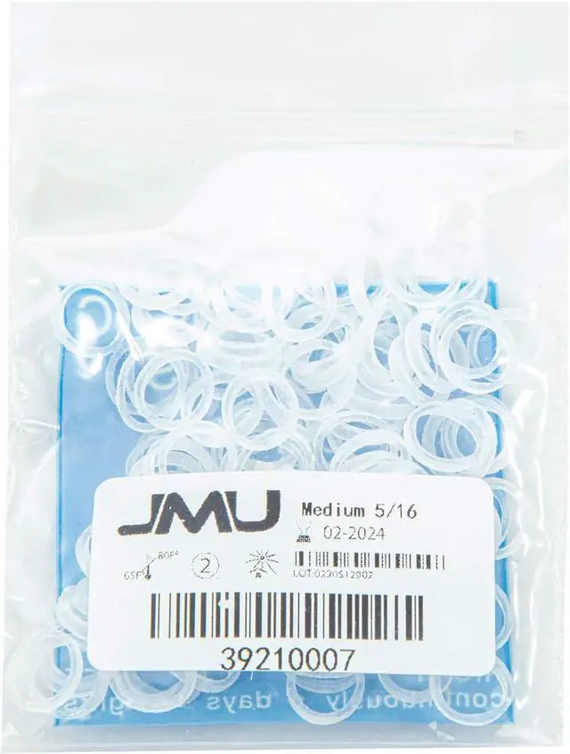 Alt view image 6 of 6 - JMU Orthodontic Elastics 5/16 Medium, 100 Pack Dental Rubber Bands