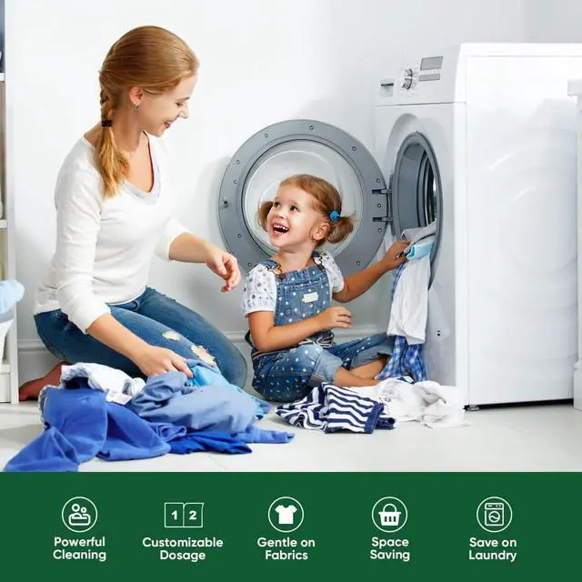 Alt view image 5 of 7 - AIDEA Laundry Detergent Sheets, Fresh Linen Scent-(160 Loads) 80 Sheets