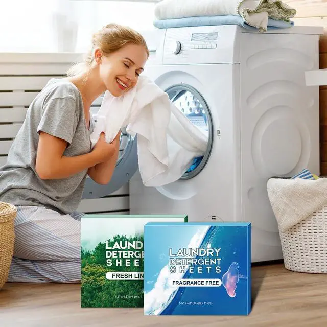 Alt view image 7 of 7 - AIDEA Laundry Detergent Sheets, Fresh Linen Scent-(160 Loads) 80 Sheets