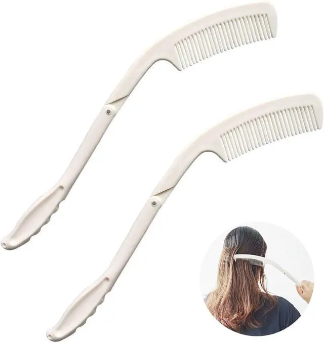 Main image of Foldable Long Handled Comb(2PK) - Long Reach Handle Combs Hair