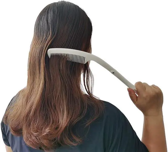 Alt view image 6 of 6 - Foldable Long Handled Comb(2PK) - Long Reach Handle Combs Hair