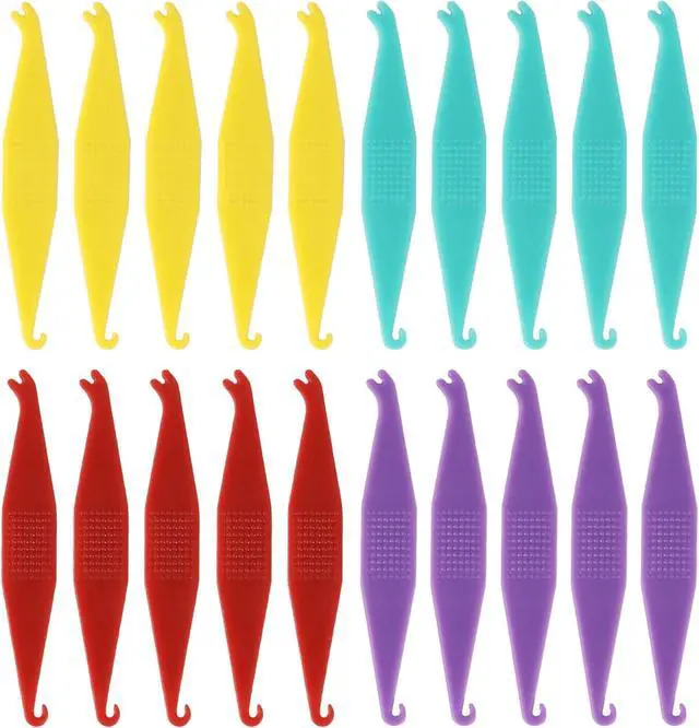 Main image of JMU 20Pcs Braces Rubber Band Tool, Dental Elastic Rubber Bands Placers for Braces, Disposable Plastic Orthodontic Elastic Placers Multi-color