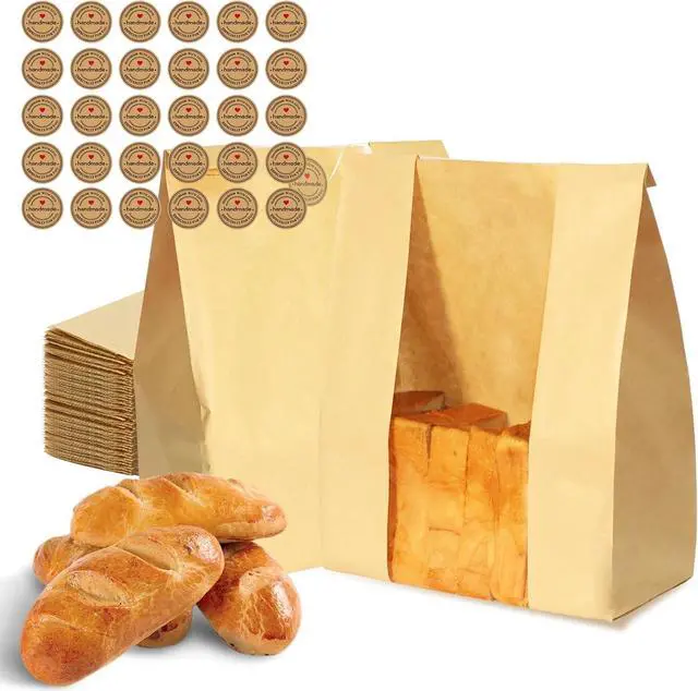 Main image of WIKDAY Bread Bags for Homemade Bread 30PCS Paper Sourdough Bakery Bags