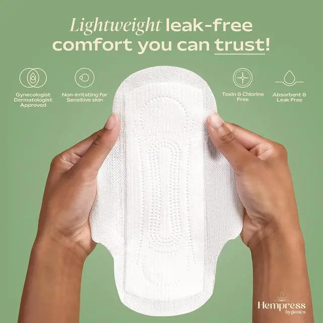Alt view image 3 of 7 - Organic Sanitary Pads for Women, Slim (Regular, 12 Ct)