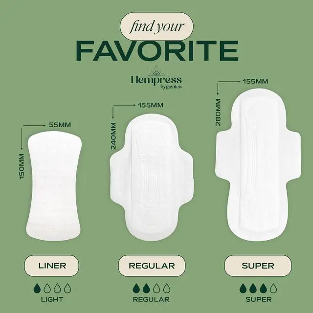 Alt view image 5 of 7 - Organic Sanitary Pads for Women, Slim (Regular, 12 Ct)