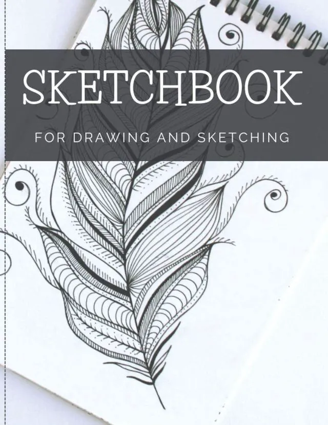 Main image of Sketchbook For Drawing And Sketching: 100 Blank Pages, Artist Sketch Pad, Durable Acid Free Drawing Paper, Ideal for Kids & Adults, White, 8' x 11.5'