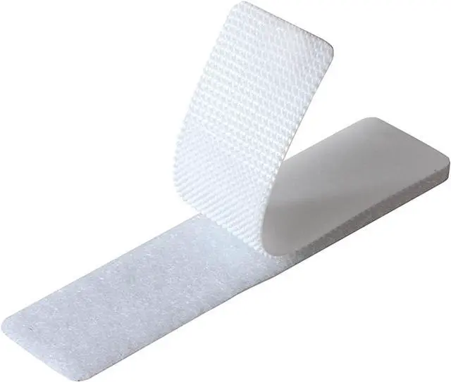 Main image of 24 Sets 1x4 Inch Hook and Loop Strips with Adhesive Self Adhesive Fasteners Mounting Tape for Home or Office Use - Instead of Holes and Screws, White