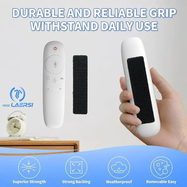 Alt view image 3 of 7 - 20 Sets Double Sided Tape Heavy Duty White Hook and Loop Tape, 1x4Inch Adhesive Strips Secure Mounting for Rug Poster Artwork Mirror Hanging Couch Cushion Wall, Indoor & Outdoor Use
