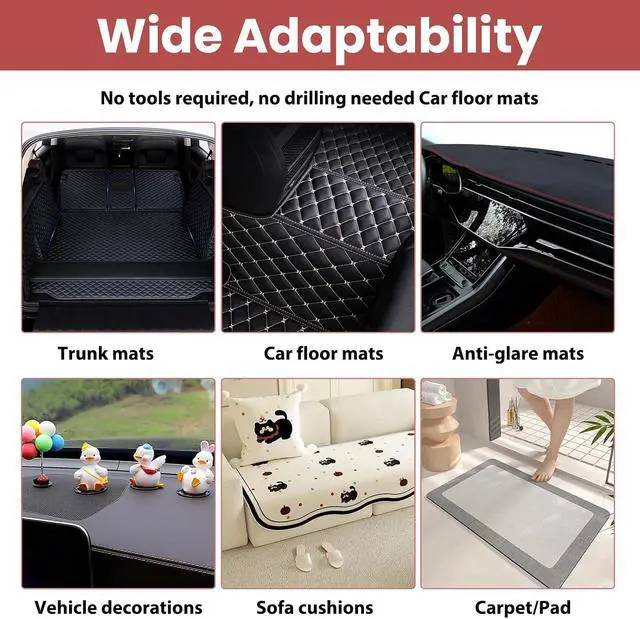 Alt view image 6 of 7 - 10 Set Heavy Duty Hook and Loop Strips, 1.2 x 3.2 Inch Black, Strips with Adhesive,Waterproof Heat Resistant for Indoor Outdoor Use on Walls, Car Outdoor Indoor