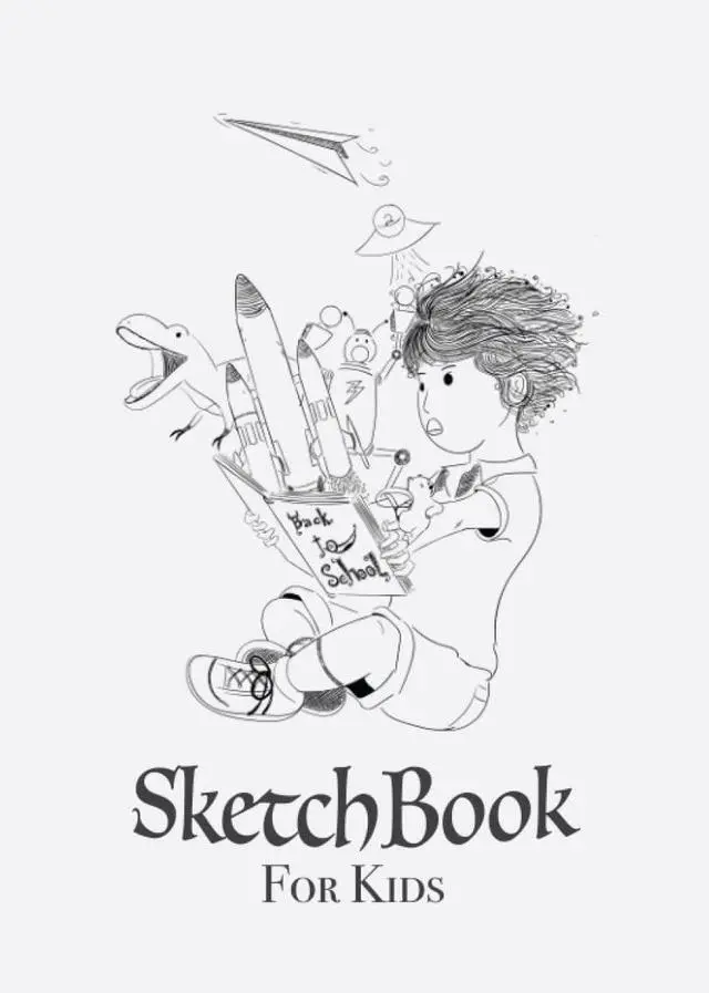 Main image of SketchBook for Drawing, Painting, Sketching or Doodling, 120 Pages, 8.5x11: New & Fun Drawing Pad Paper SketchBook for Kids Artists