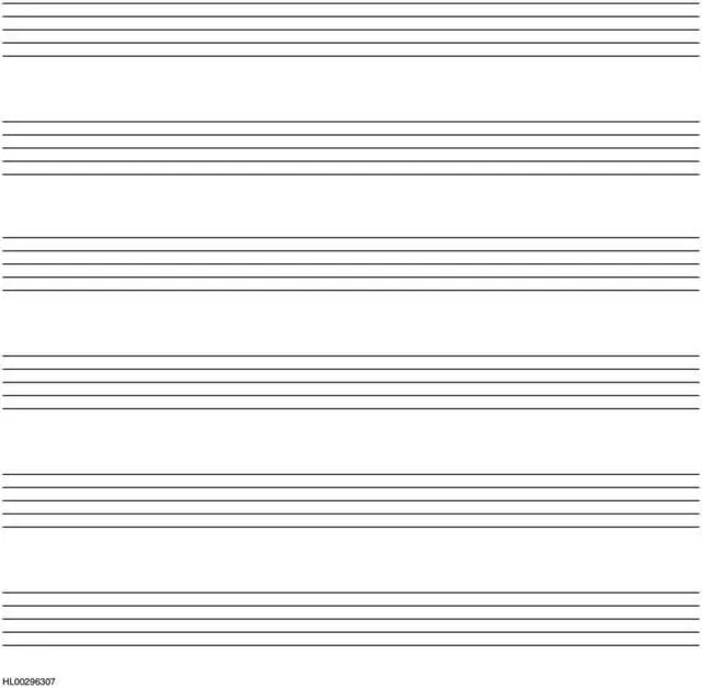 Alt view image 5 of 7 - Hal Leonard Student Piano Library Wide Staff Manuscript Paper | Music Notebook for Piano Students and Composers | with Music Notation Guide