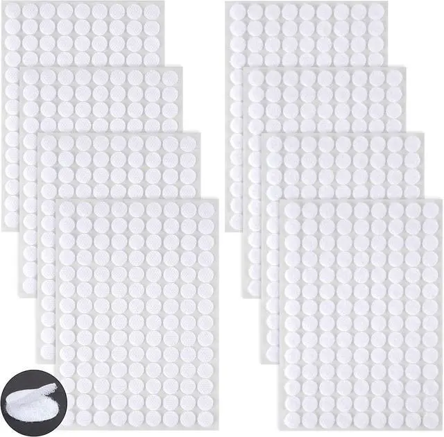 Main image of 504 Pairs Self-Adhesive Hook and Loop Dots, Double-Sided Adhesive | Tape Stickers, Removable Adhesive Sticker Traceless, Waterproof DIY Stickers Crafts Dots Round Pads for Home School Office