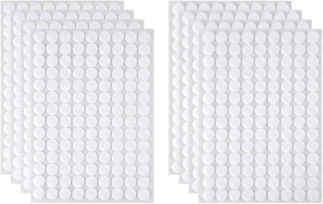Alt view image 7 of 7 - 504 Pairs Self-Adhesive Hook and Loop Dots, Double-Sided Adhesive | Tape Stickers, Removable Adhesive Sticker Traceless, Waterproof DIY Stickers Crafts Dots Round Pads for Home School Office