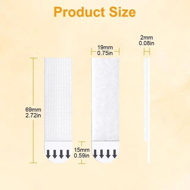 Alt view image 2 of 7 - Picture Hanging Strips Heavy Duty, 15-Pairs(30 Strips) Medium | Adhesive Hook &Loop Mounting Tapes Damage Free No Nails Picture Hangers for Frame Hanging Poster Strips Christmas Decorations