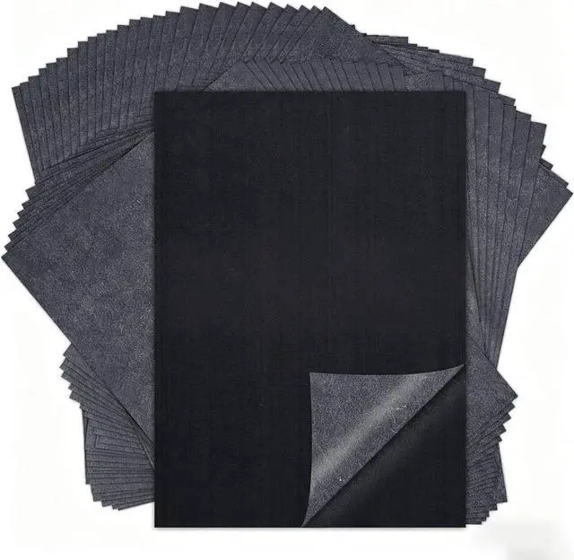 Alt view image 7 of 7 - Carbon Paper for Tracing Transfer Paper, 30 Pcs Black Graphite Copy Paper | A4 8.3 X 11.8 Inch, for Tracing Drawing Patterns on Wood Projects Canvas Fabric Lettering Sketching Art Supplies