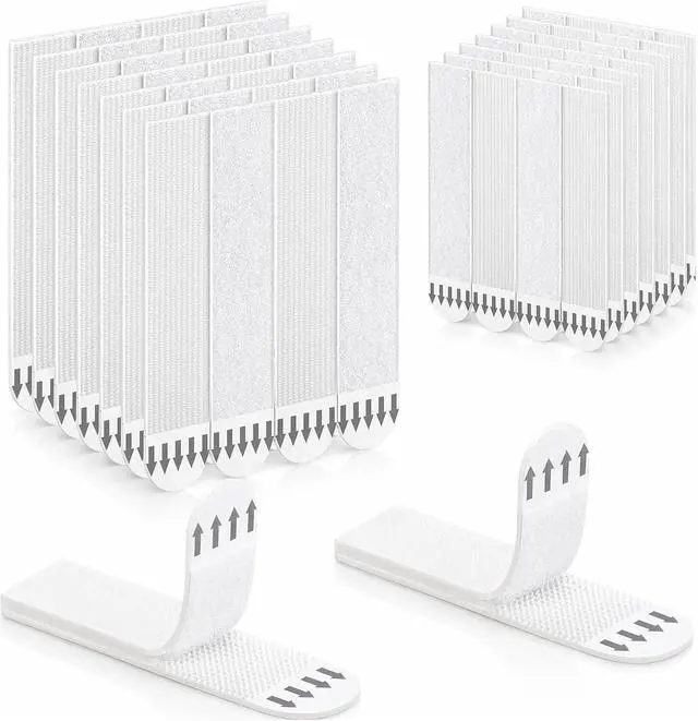 Main image of Picture Hanging Strips 20 Pairs (40 Strips) Removable Adhesive Hook and Loop Wall Strips, Frame Stickers No Nails for Home Decor Wall Posters Damage Free Hanging Picture Hangers