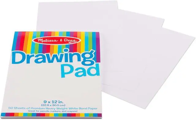 Alt view image 3 of 7 - Drawing Pad (9 x 12 inches) with 50 Sheets of White Bond Paper