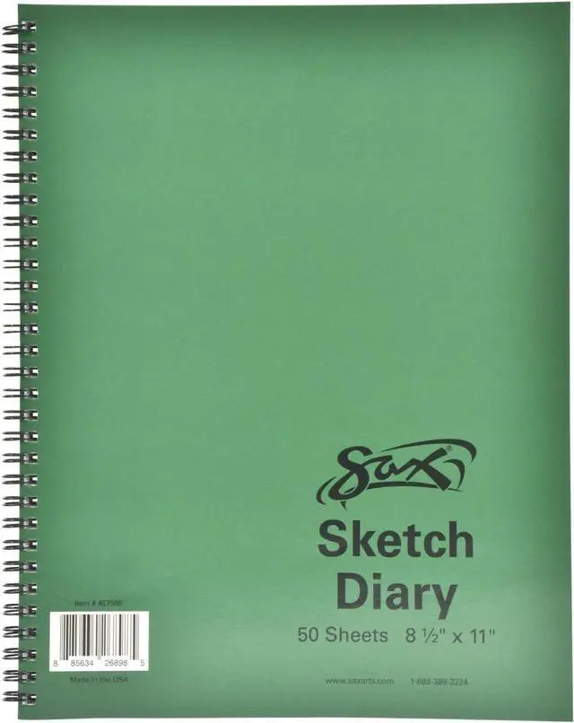 Main image of Artists Sketch Diary - 8 1/2 x 11 inches - 50 Sheets per Pad - White