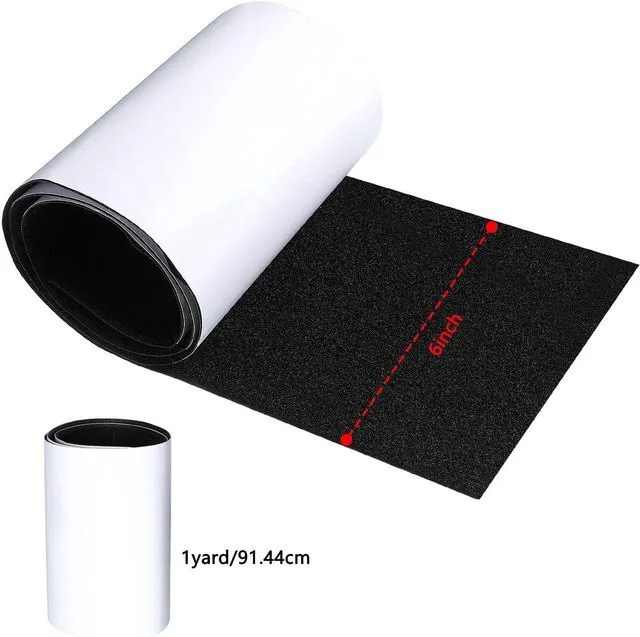 Alt view image 2 of 7 - 6 Inch Wide Hook and Loop Tape Black Double Sided Nylon Heavy Duty Adhesive Fastener Roll for Couch Cushions Rugs Fabric Sewing DIY Projects Reusable(6 Inch Width 1 Yard Length)